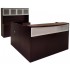 L-Shape Reception Desk (Glass) 